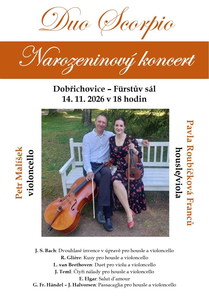Plakát: Duo Scorpio – komorní koncert