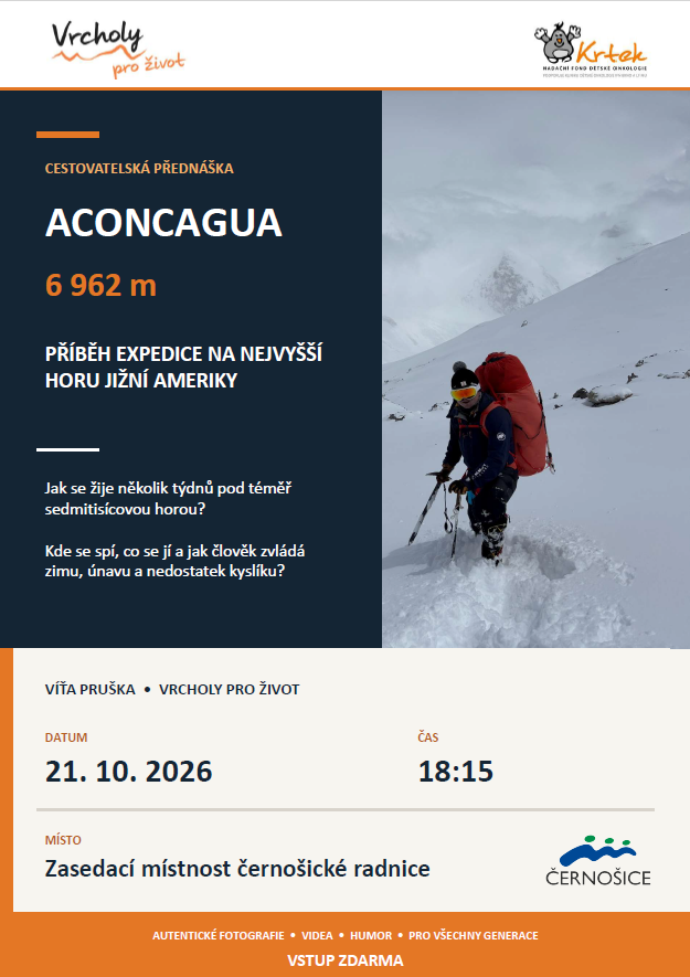 Plakát: ACONCAGUA 6 962 m – Vrcholy pro život