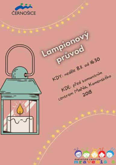 Plakát: Lampionový průvod od MaNa