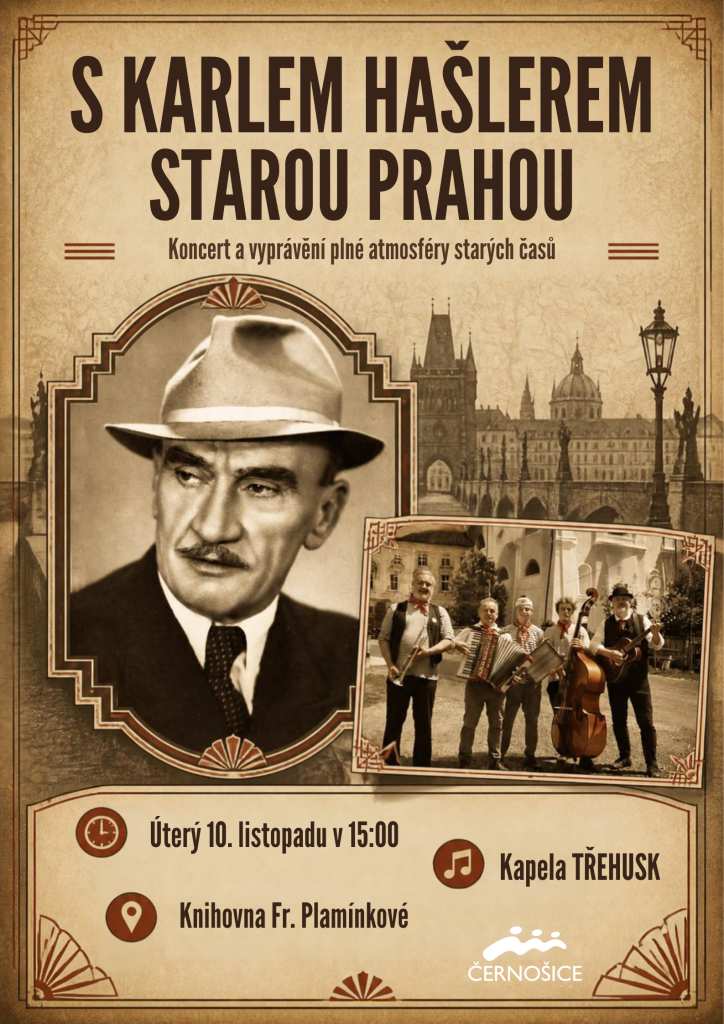 Plakát: S Karlem Hašlerem starou Prahou
