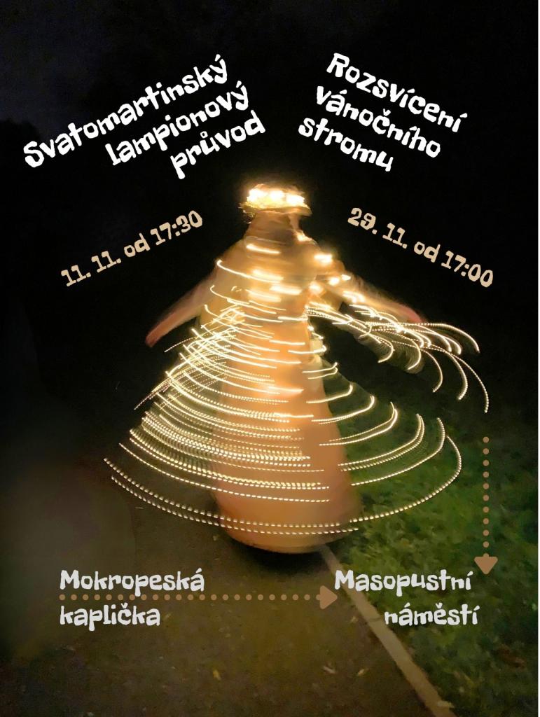 Plakát: Rozsvícení vánočního stromu v Mokropsech