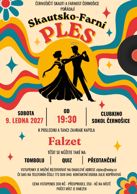 Plakát: Skautsko-farní ples