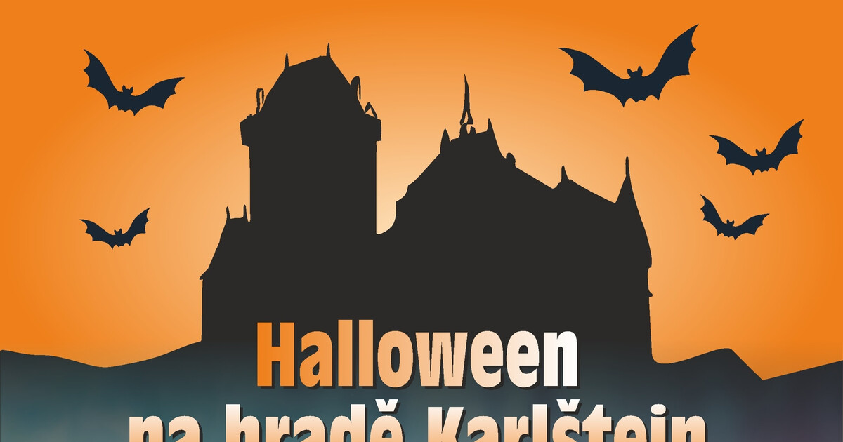 Plakát: Halloween na hradě Karlštejn