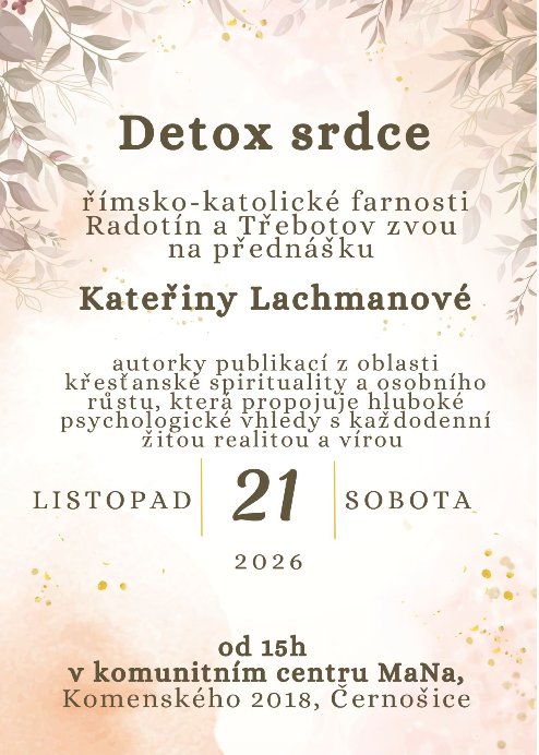 Plakát: Přednáška Detox srdce