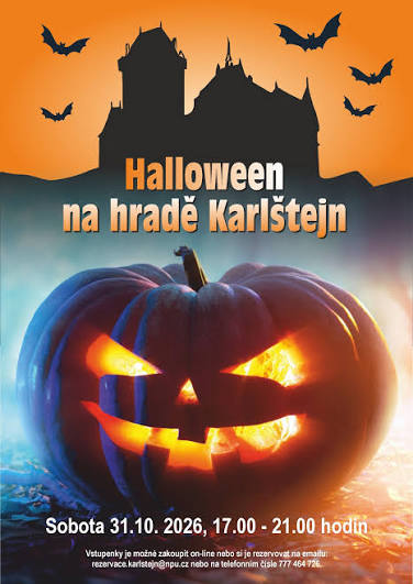 Plakát: Halloween na hradě Karlštejn