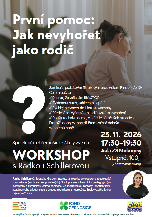 Plakát: První pomoc: Jak nevyhořet jako rodič