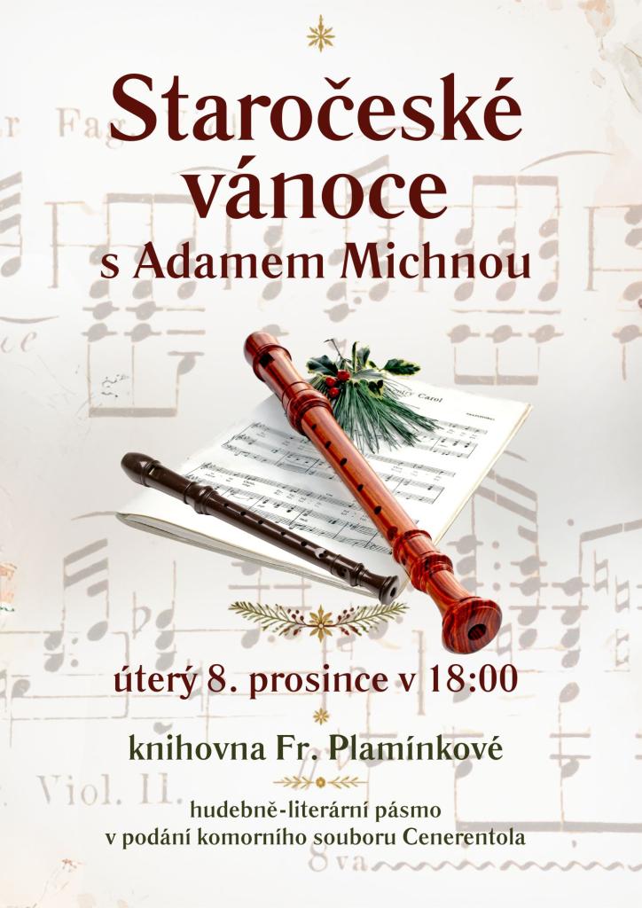 Plakát: Staročeské Vánoce s Adamem Michnou
